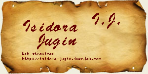 Isidora Jugin vizit kartica